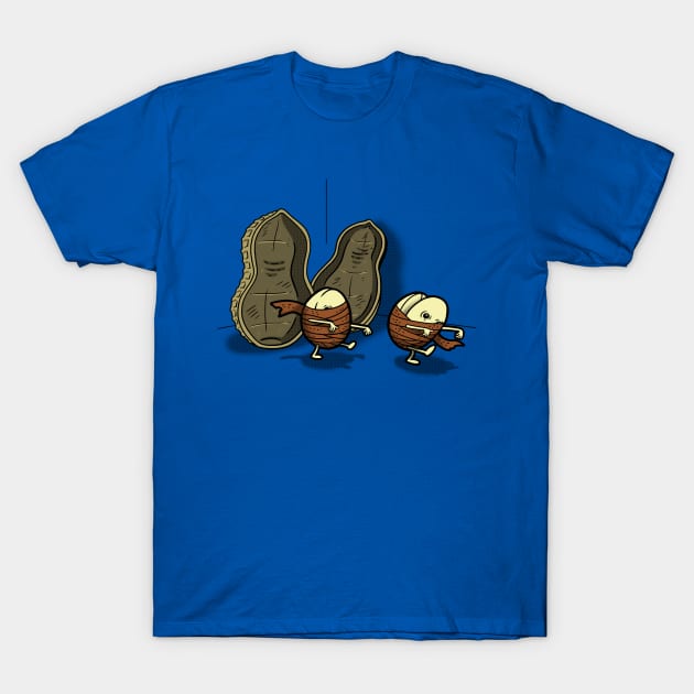 Cute Funny Original Kawaii Spooky Ancient Egyptian Peanut Mummy Cartoon T-Shirt by BoggsNicolas